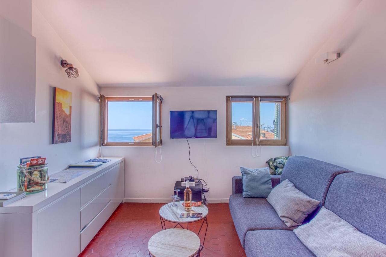 Ferienwohnung Gilly 4 - Exceptional 2Beds, Sea View, Modern,A/C, Old Town Nizza Exterior foto