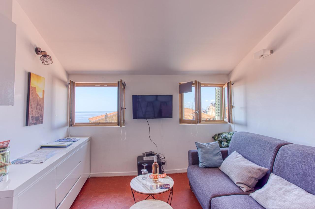 Ferienwohnung Gilly 4 - Exceptional 2Beds, Sea View, Modern,A/C, Old Town Nizza Exterior foto